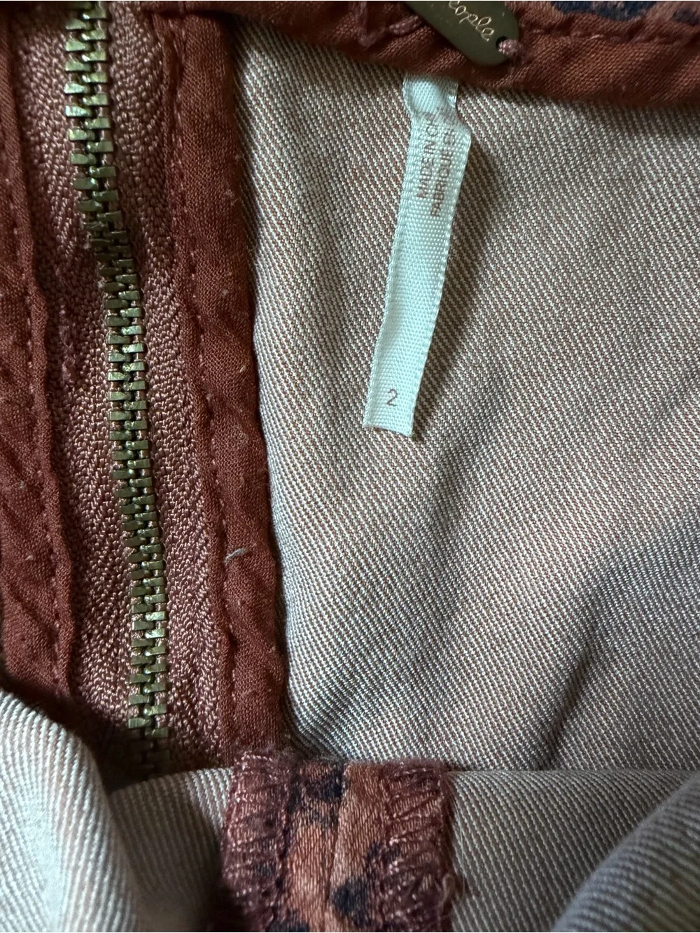 Free People Pink and Blue Mini Skirt